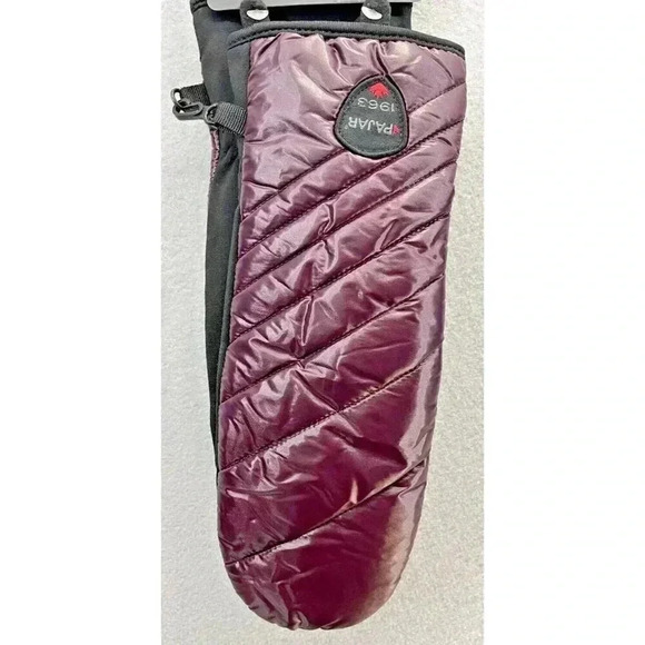 Pajar NWT 2 pair Women's Susan Quilted Mitten Oxblood Size XS/SM - Picture 4 of 12